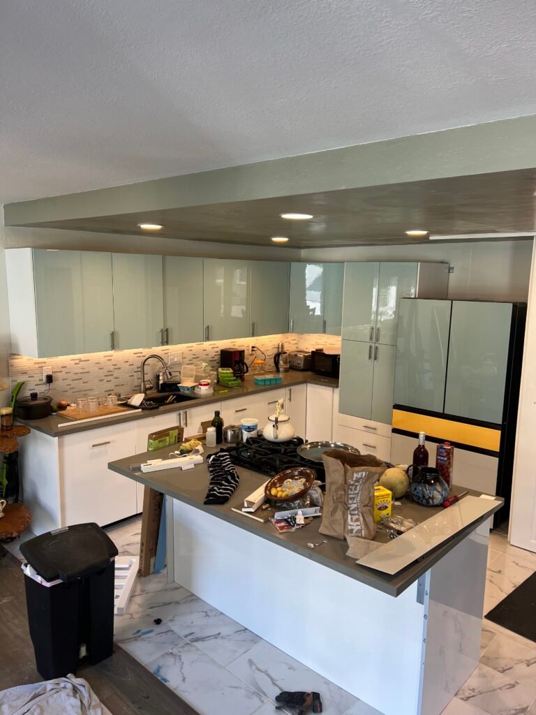 Modern kitchen remodeling by Reza Custom Cabinet & Vanity