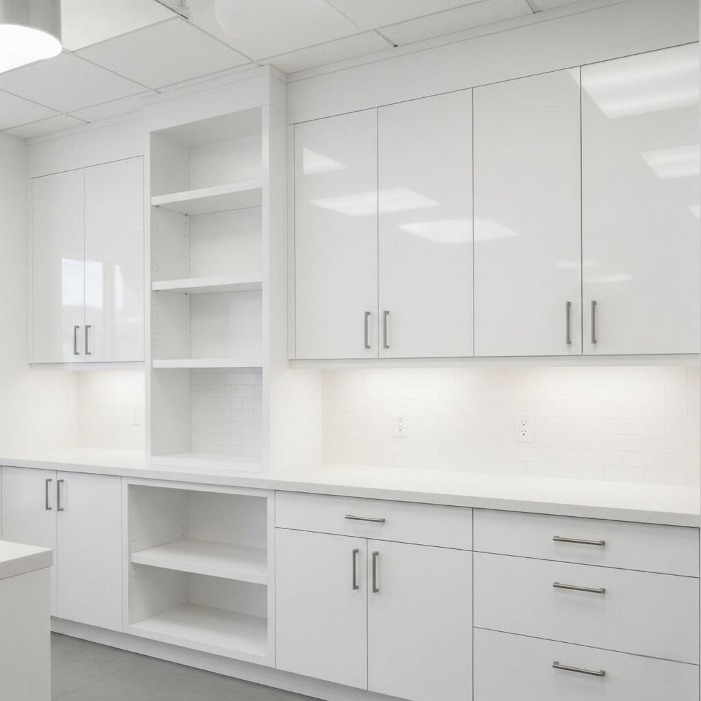 Commercial cabinetry by Reza Custom Cabinet & Vanity