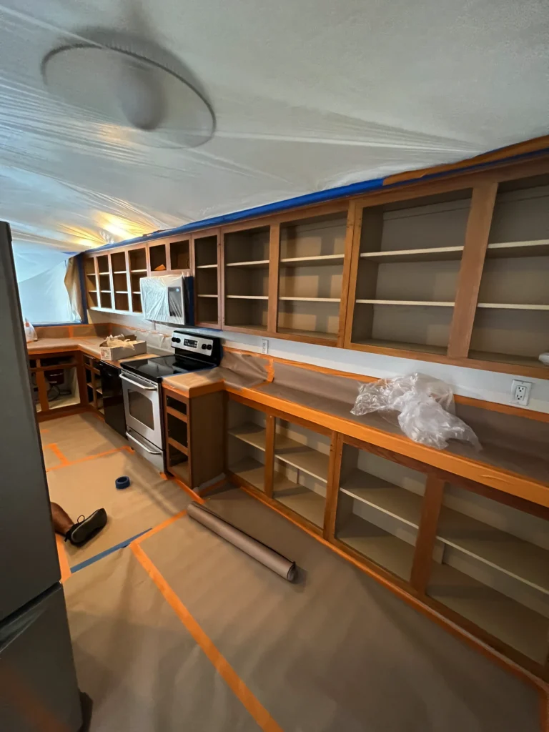 before and after kitchen cabinet refacing