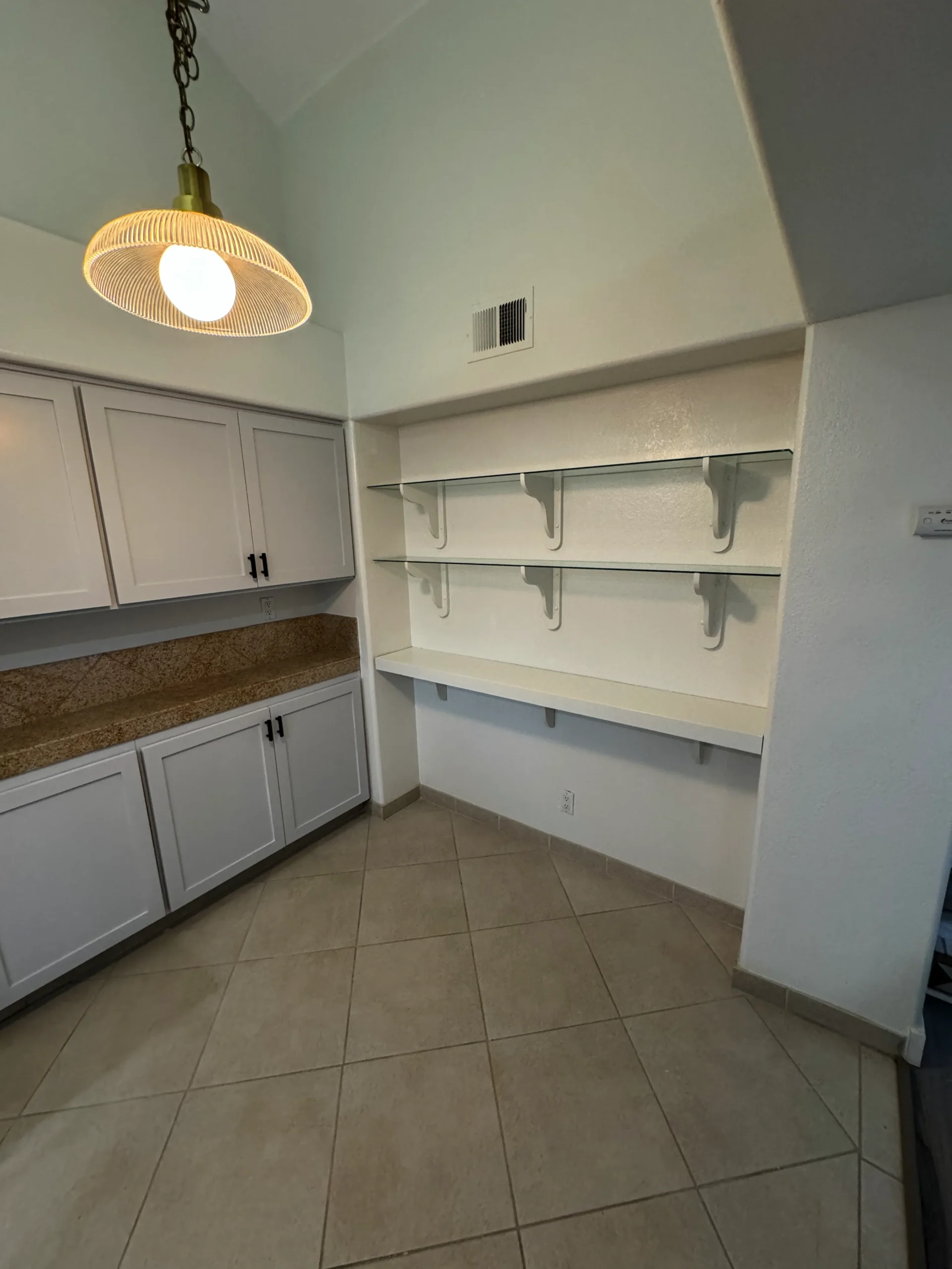 cabinet refacing project in La Jolla with white shaker doors