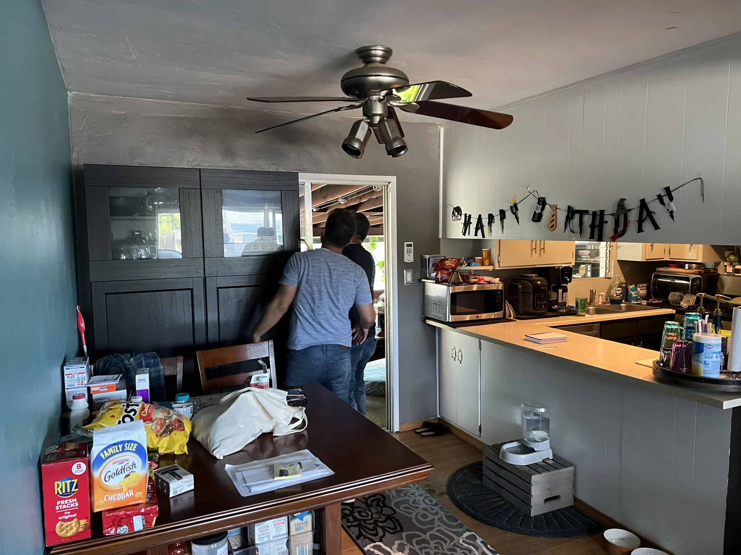 before and after open concept kitchen remodel in El Cajon
