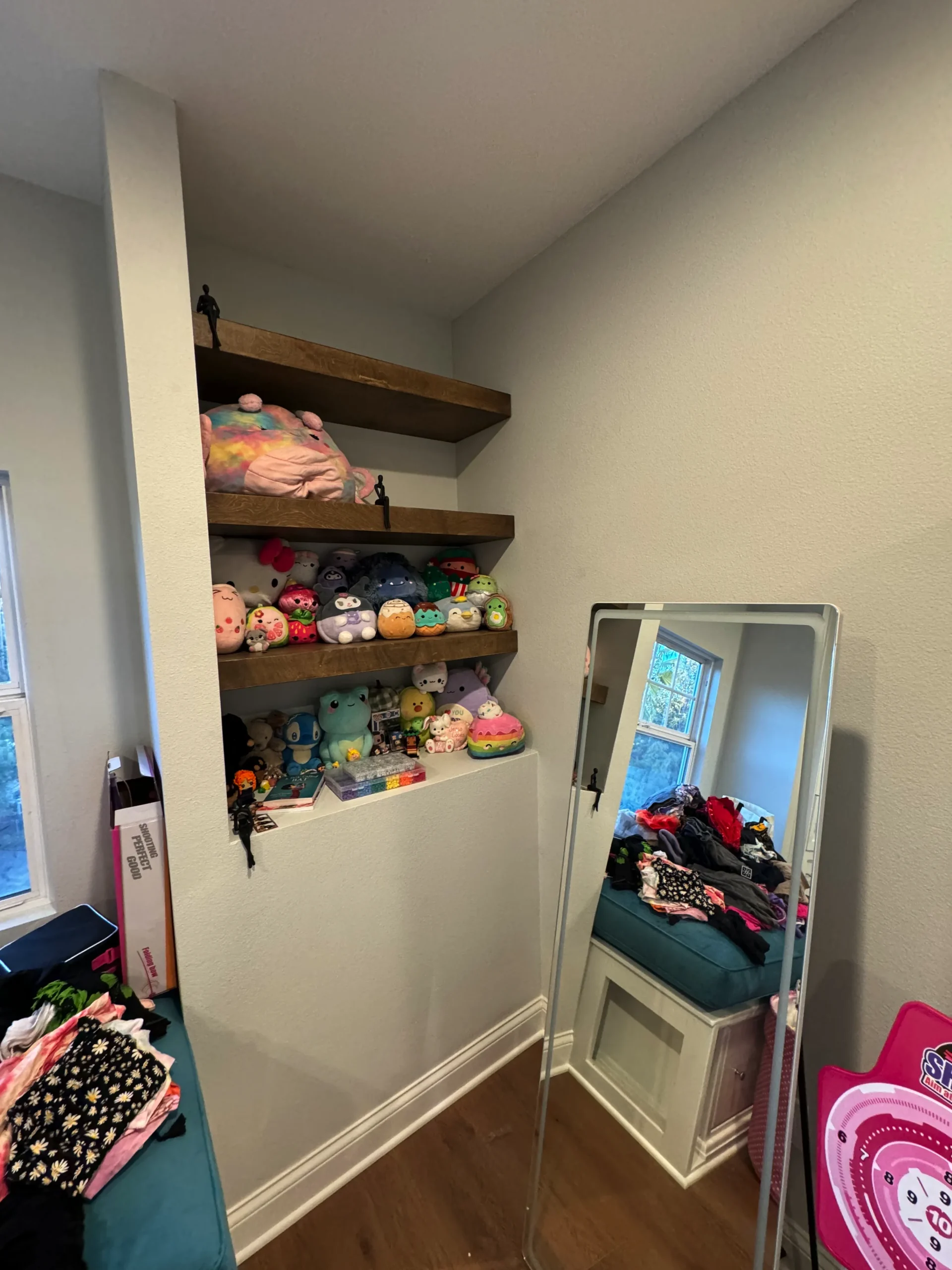 custom open-concept closet system with extensive shelving