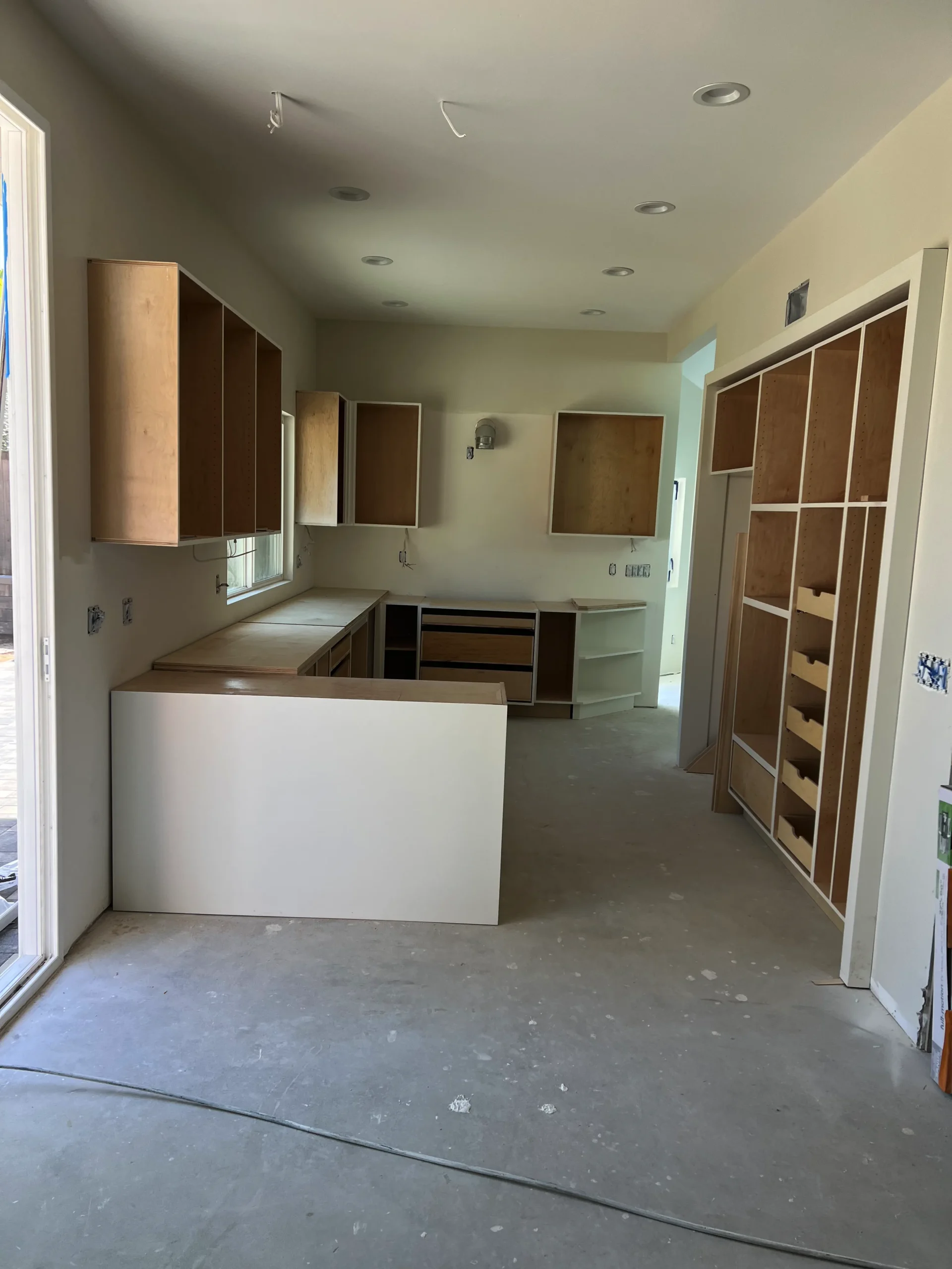 custom pantry storage solution in modern La Jolla kitchen remodel