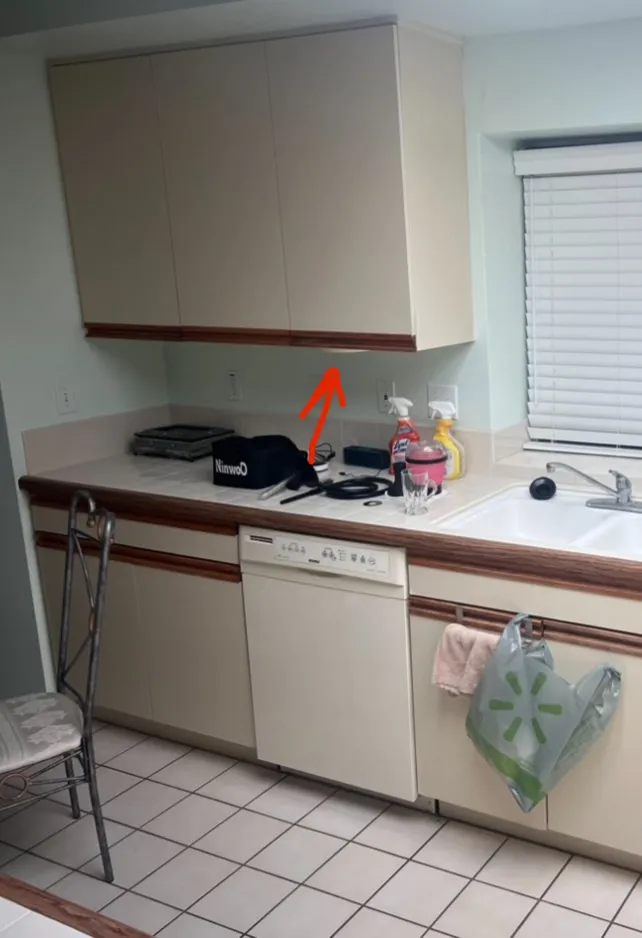 refacing dated 80s style cabinets to a modern white shaker look