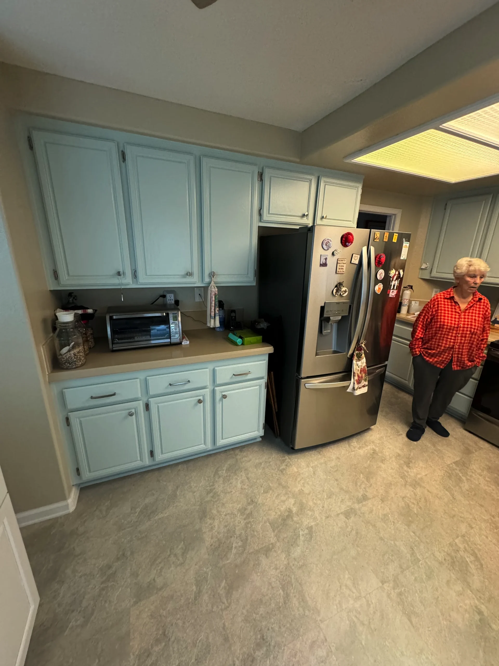 custom white oak shaker cabinets Carlsbad remodel