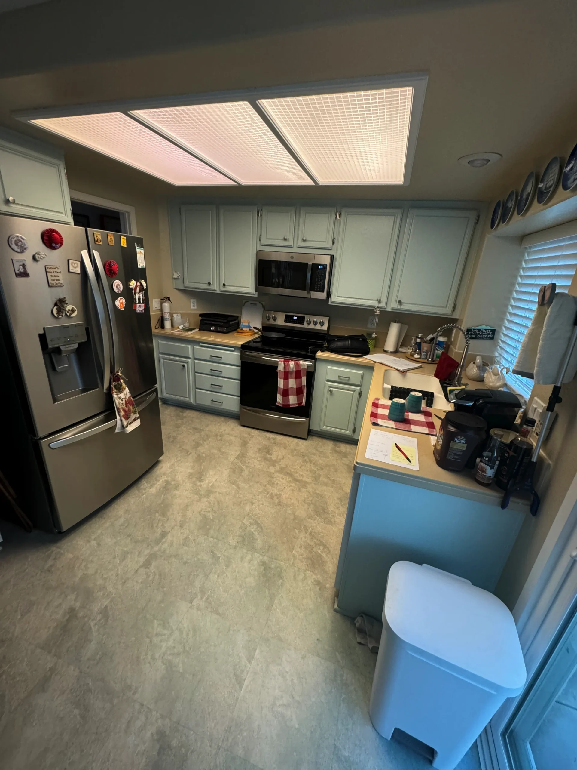 custom white oak shaker cabinets Carlsbad remodel
