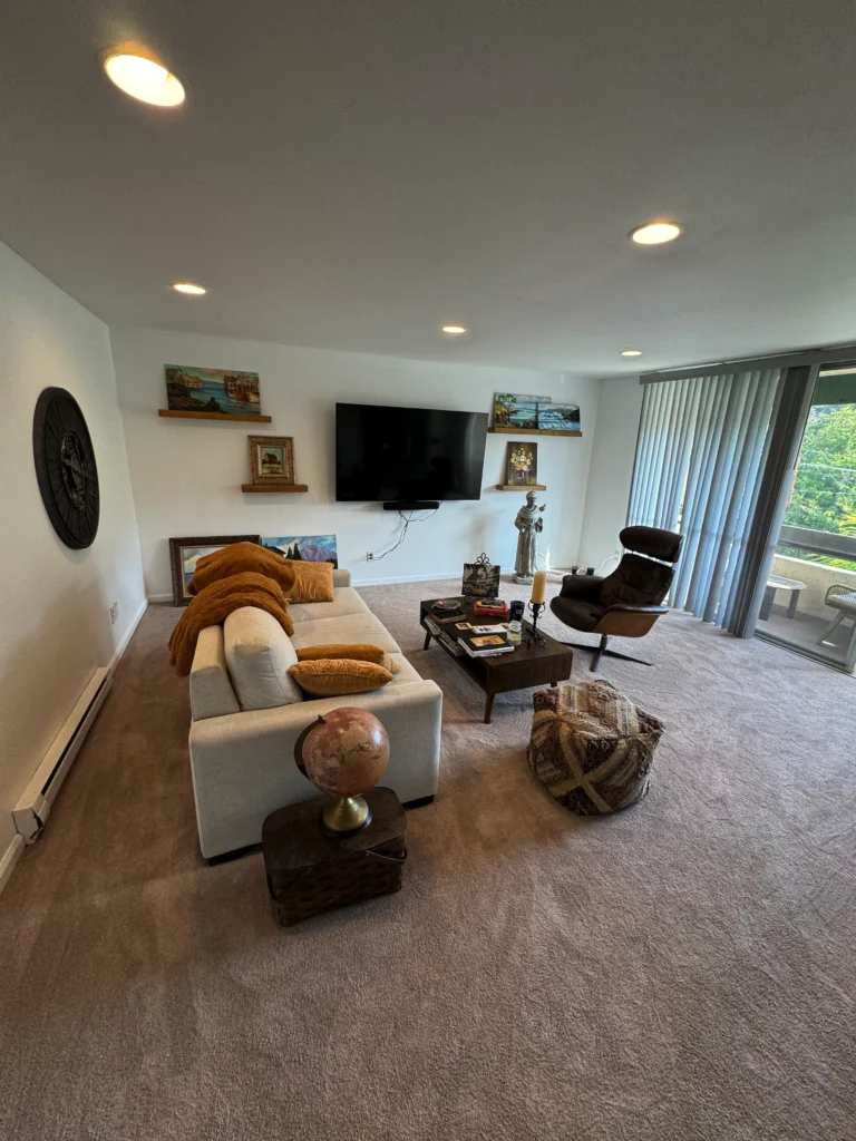 custom built-in entertainment center in La Jolla