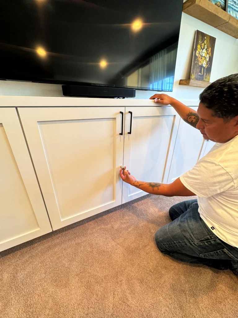 custom built-in entertainment center in La Jolla