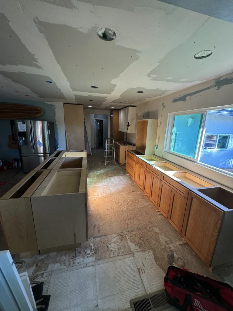 custom shaker cabinets Escondido in two-tone finish