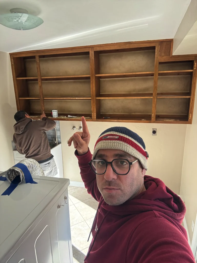 refacing old oak cabinets to a modern white shaker style