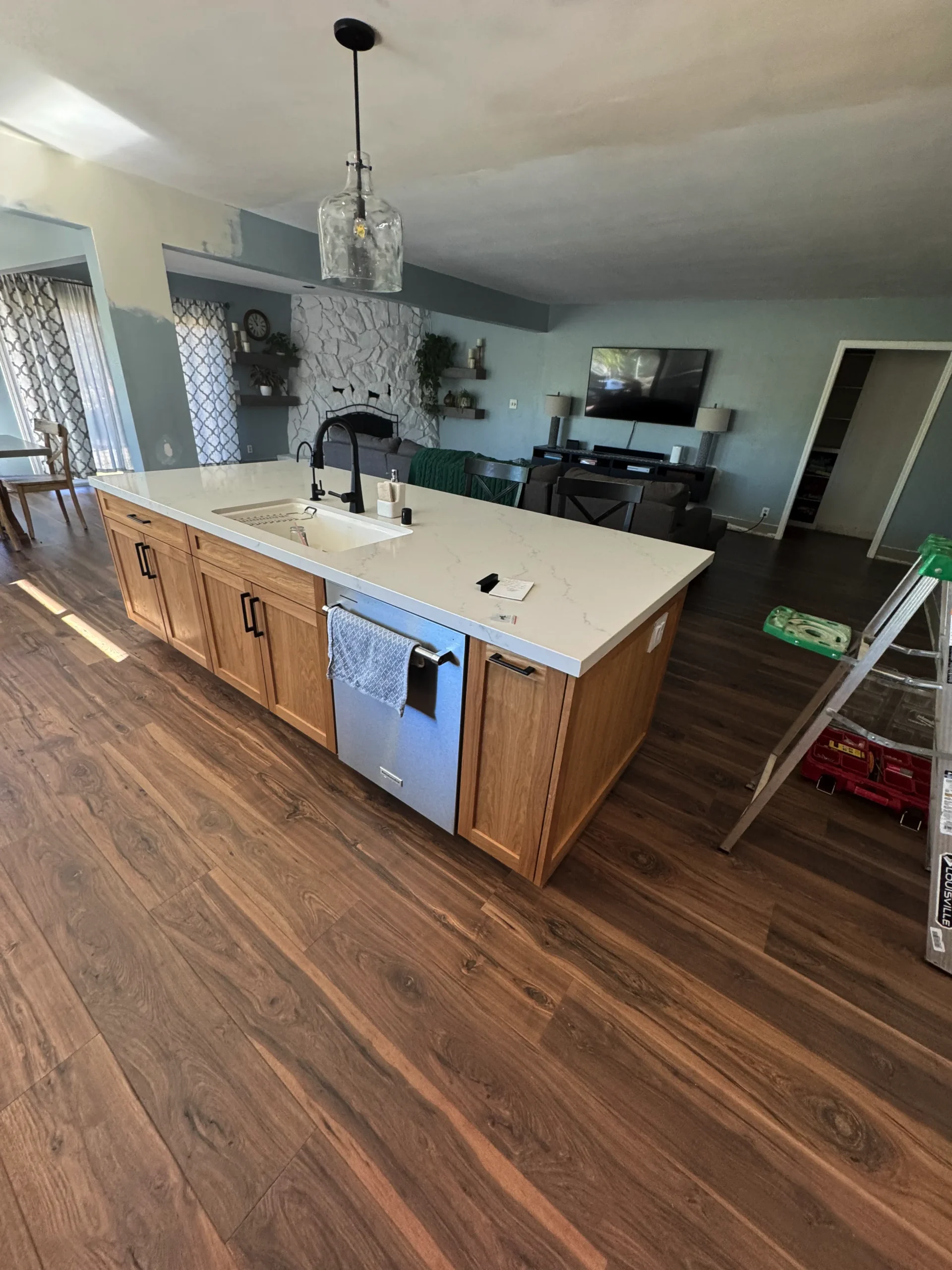 custom shaker cabinets Escondido in two-tone finish