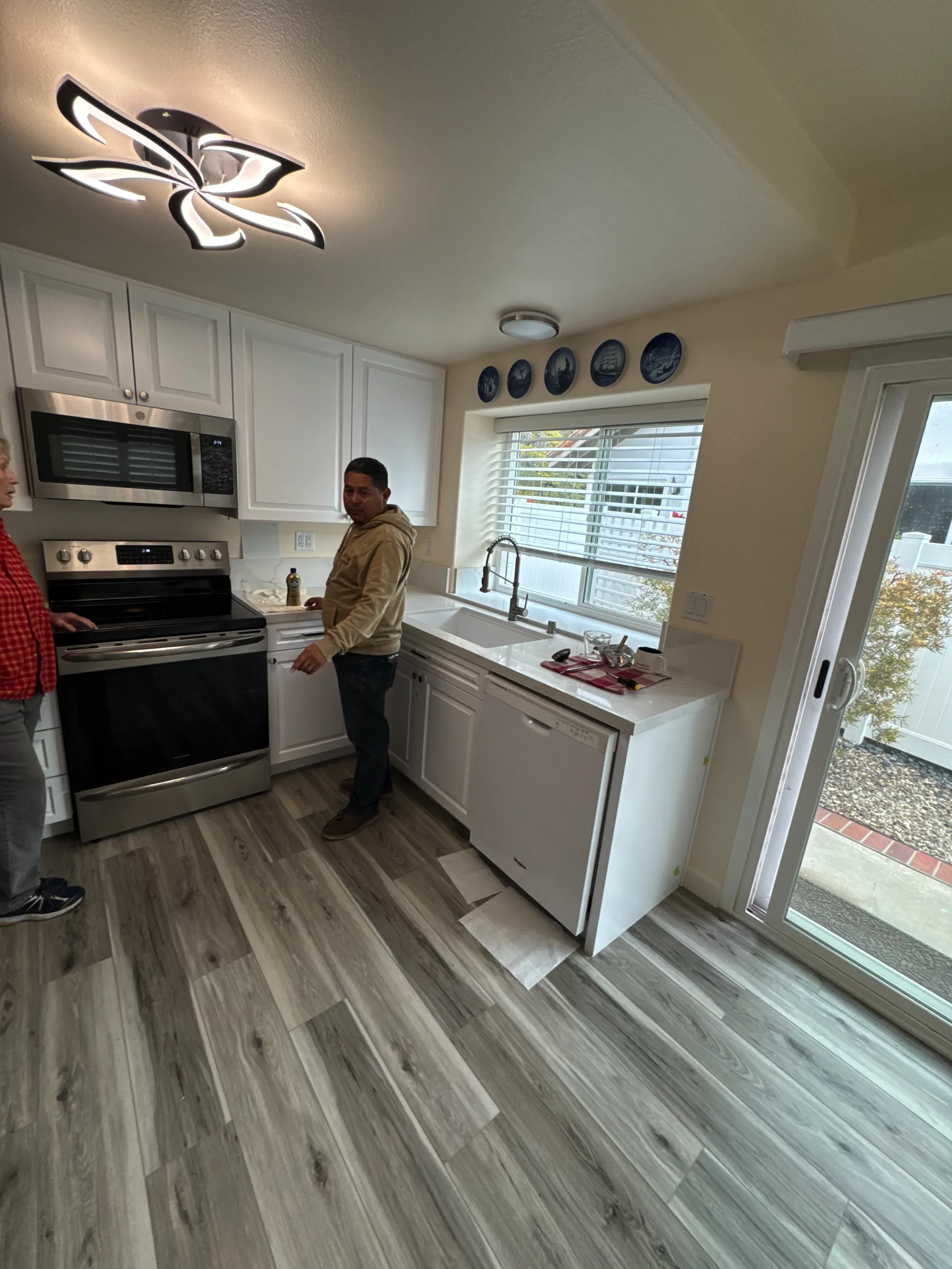 kitchen island with quartz countertop Carlsbad