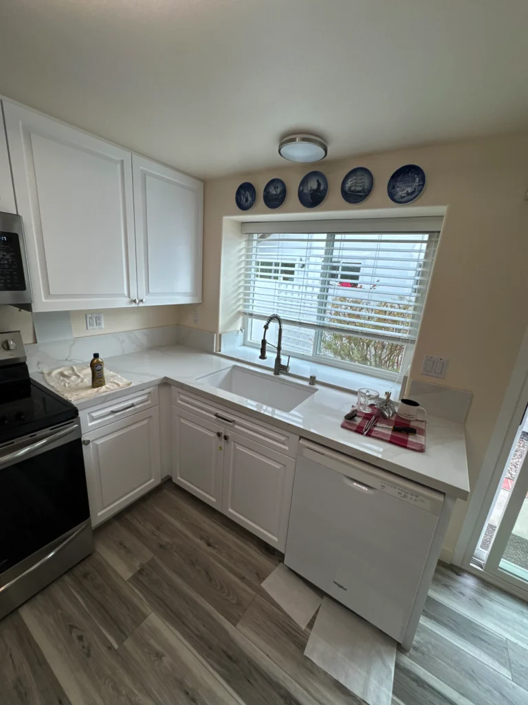 kitchen island with quartz countertop Carlsbad