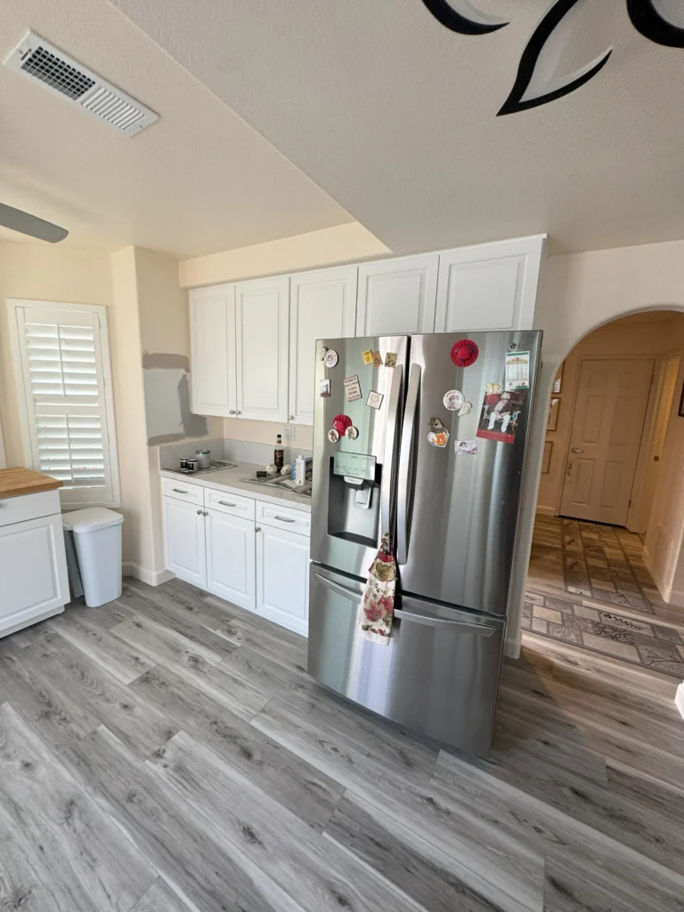 custom white oak shaker cabinets Carlsbad remodel