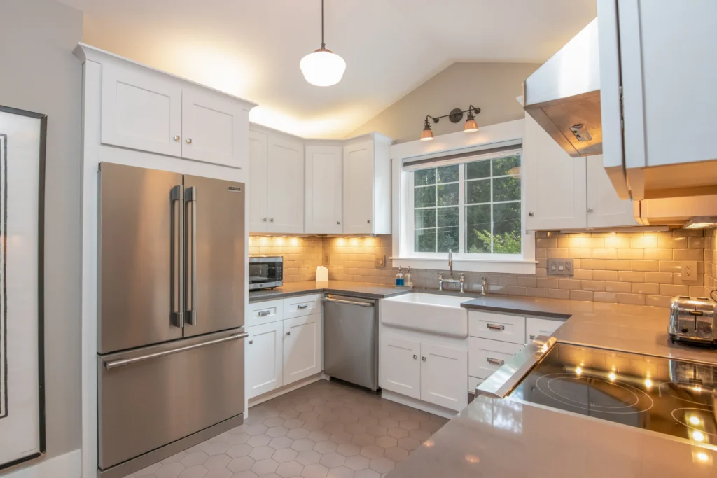 High-quality wood kitchen cabinets crafted by Reza Custom Cabinet & Vanity