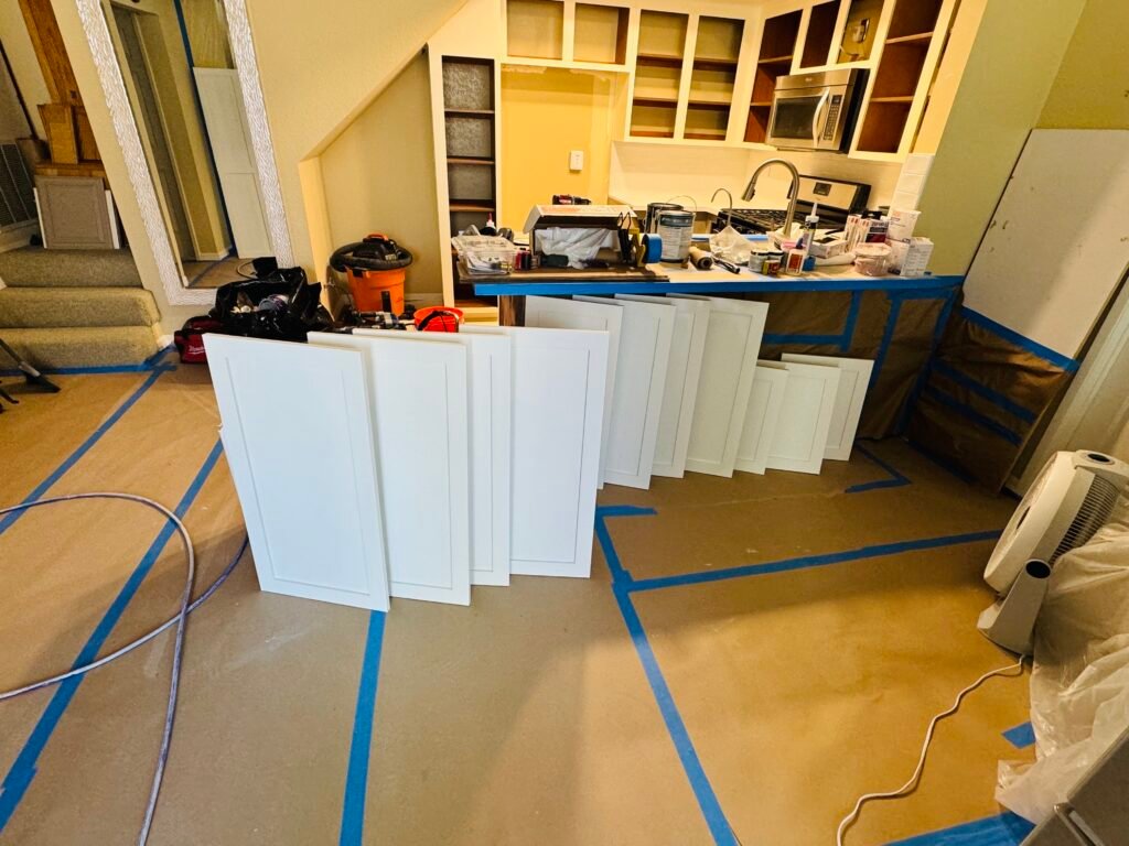 Reza Custom Cabinet & Vanity installing luxury kitchen cabinetry