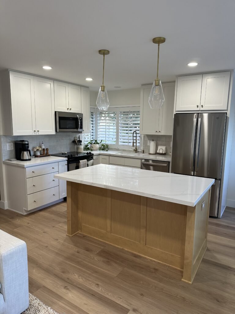 custom shaker island cabinets with storage Carlsbad