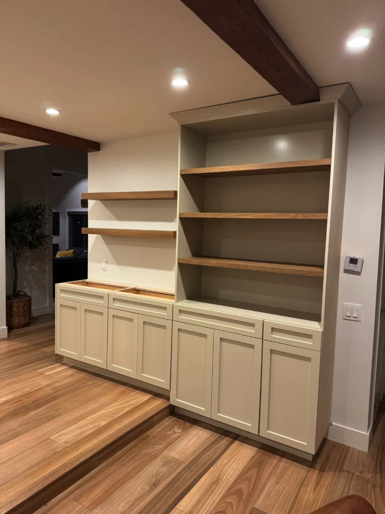 custom coffee bar and pantry built-in in Oceanside