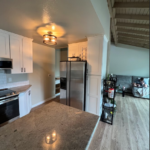 White shaker cabinets in modern kitchen