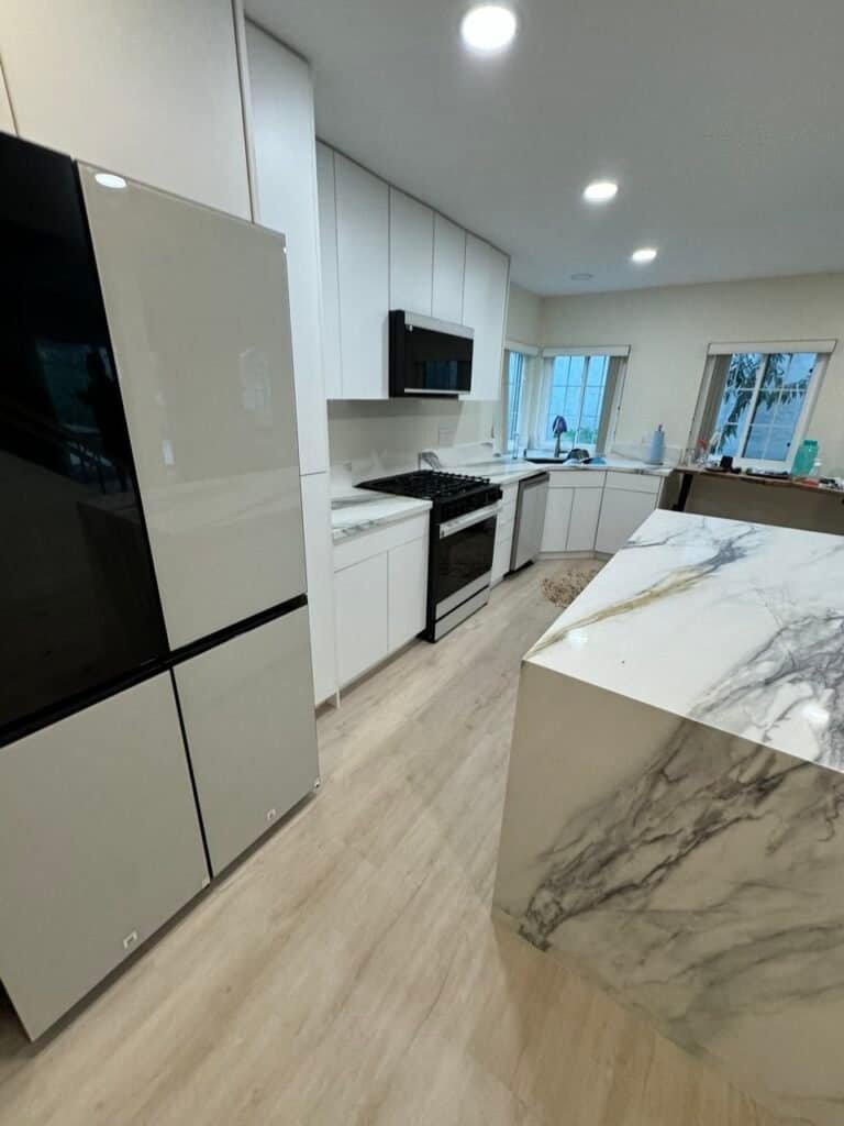 Modern High-Gloss Custom Cabinet Remodel in La Jolla, CA