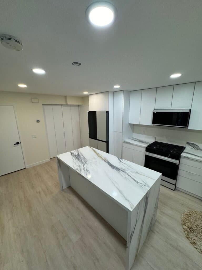 Modern High-Gloss Custom Cabinet Remodel in La Jolla, CA