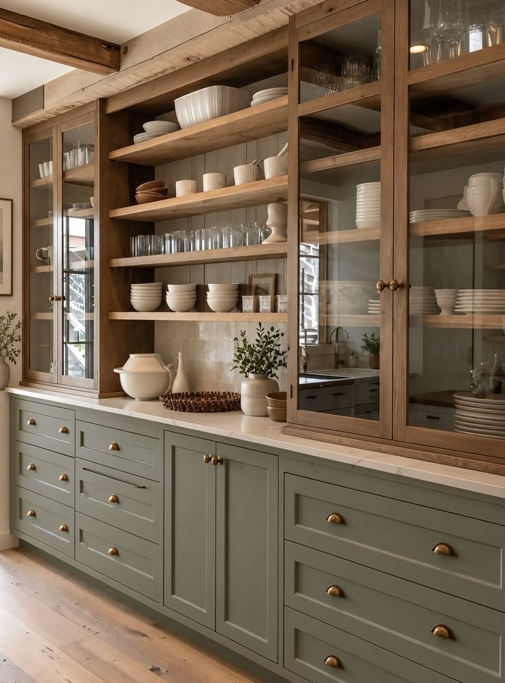 Custom Dining Buffet & Display Hutch