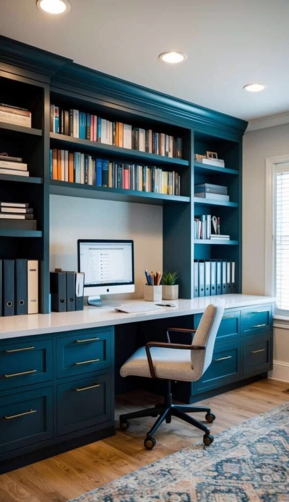 Home Office Workstation & Bookcase