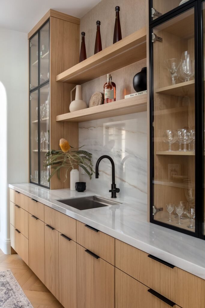 Modern Wet Bar & Beverage Station