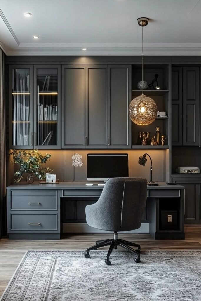Integrated Home Office & Display Cabinets