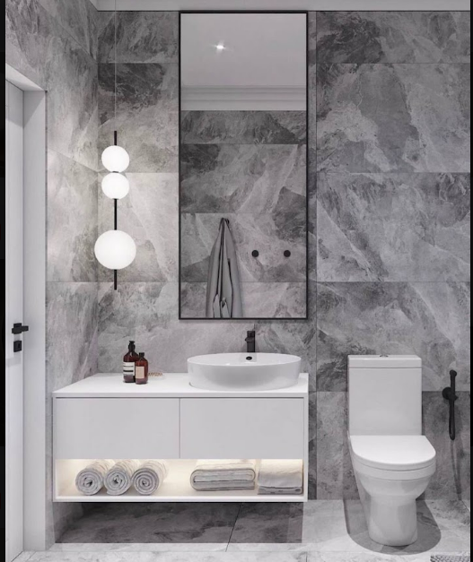 Modern White Floating Vanity Unit