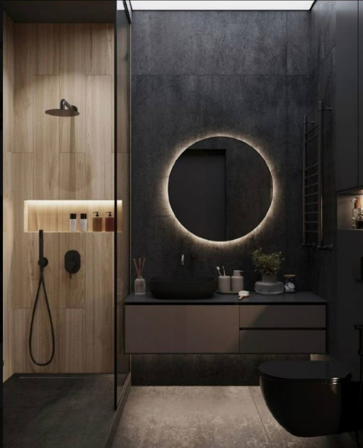 Sleek Floating Vanity with LED Mirror