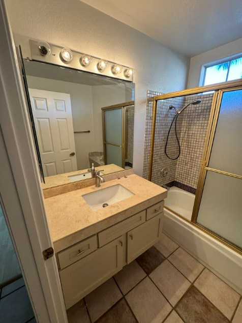 Compact Bathroom Vanity & Tub Combo