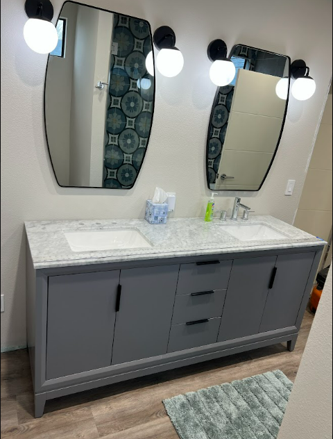 Double Vessel Sink Bathroom Vanity