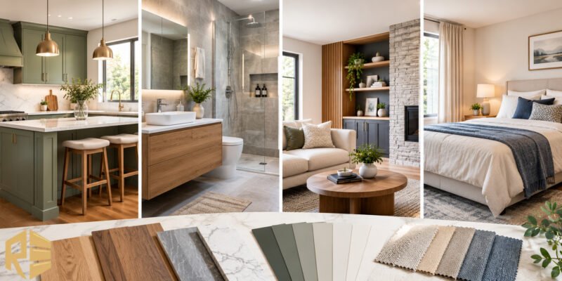 Selecting Materials and Finishes for Different Rooms